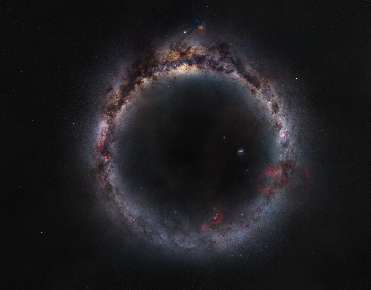 The Milky Ring by Zhong Wu won the Galaxies category of the Royal Observatory Greenwich’s Astronomy Photographer of the Year competition for 2021. The image was stitched together from 1,000 shots of the Milky Way taken from China and New Zealand.