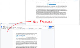 Focus on content with the new Pageless option in Google Docs