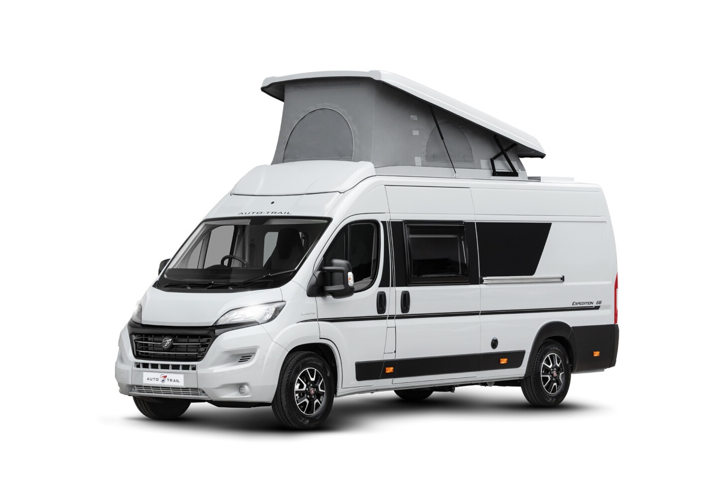 The Expedition 68 comes with seating for four, and the optional pop-up roof makes it a four-sleeper