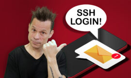 Easily create an email alert for all SSH logins
