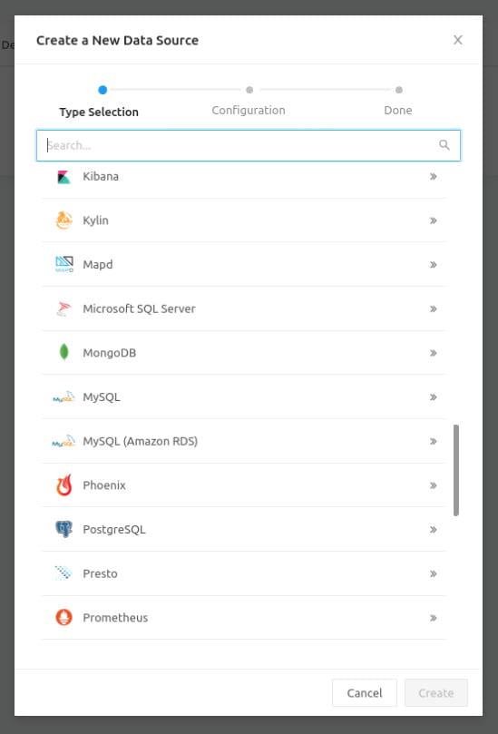 A good cross-section of the types of data sources you can use with Redash.