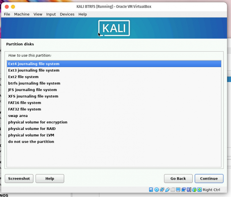 You must double-click btrfs during the manual partitioning of the hard drive during installation, to make use of Unkaputtbar.