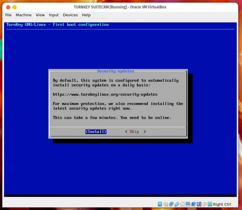 Enabling automatic security updates.