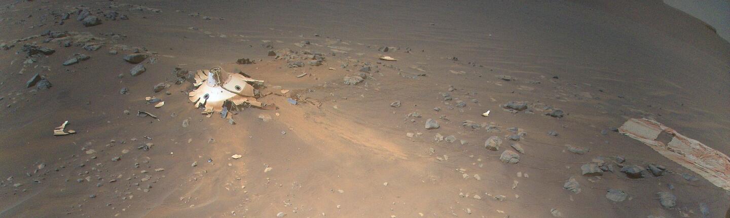 Panorama of the crash scene