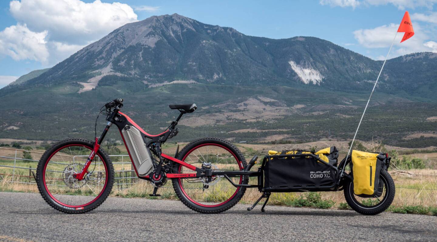 One of Optibike's new 2022 models, the R22 Everest is a unique ebike ready for new long-distance adventures