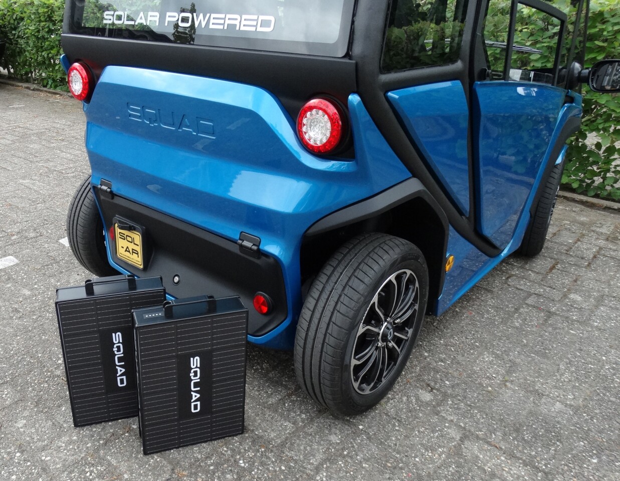 If solar charging proves insufficient, the portable batteries are designed to be easy to charge and swap