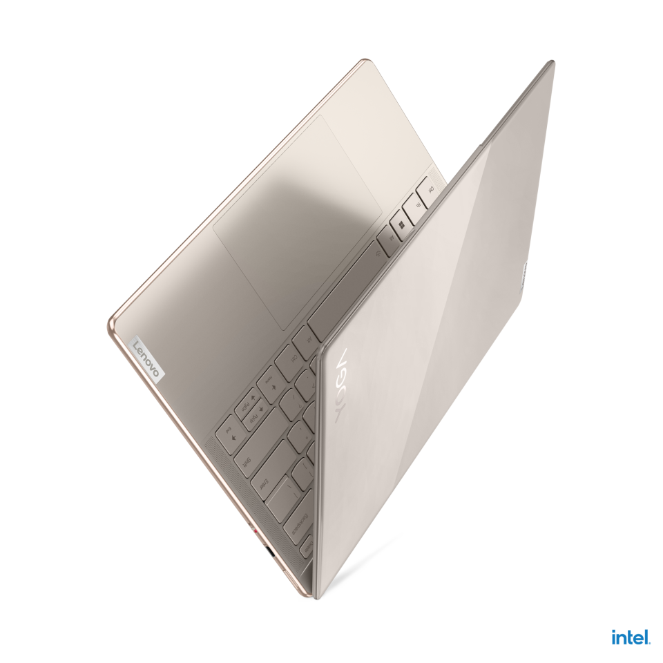 The Yoga Slim 9i features a 14.9-mm-thick chassis with rounded edges