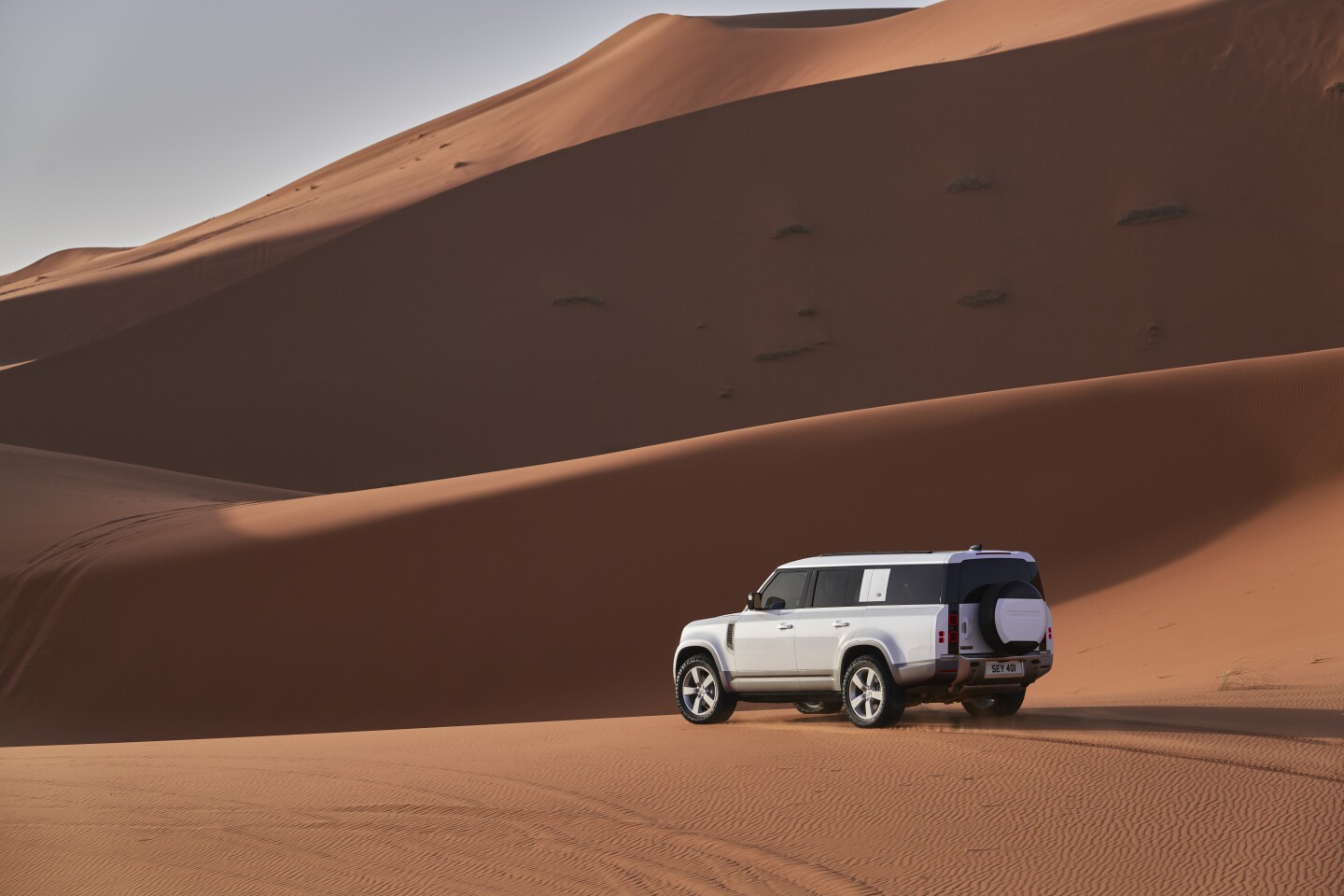 The Defender 130 gets mild-hybrid power