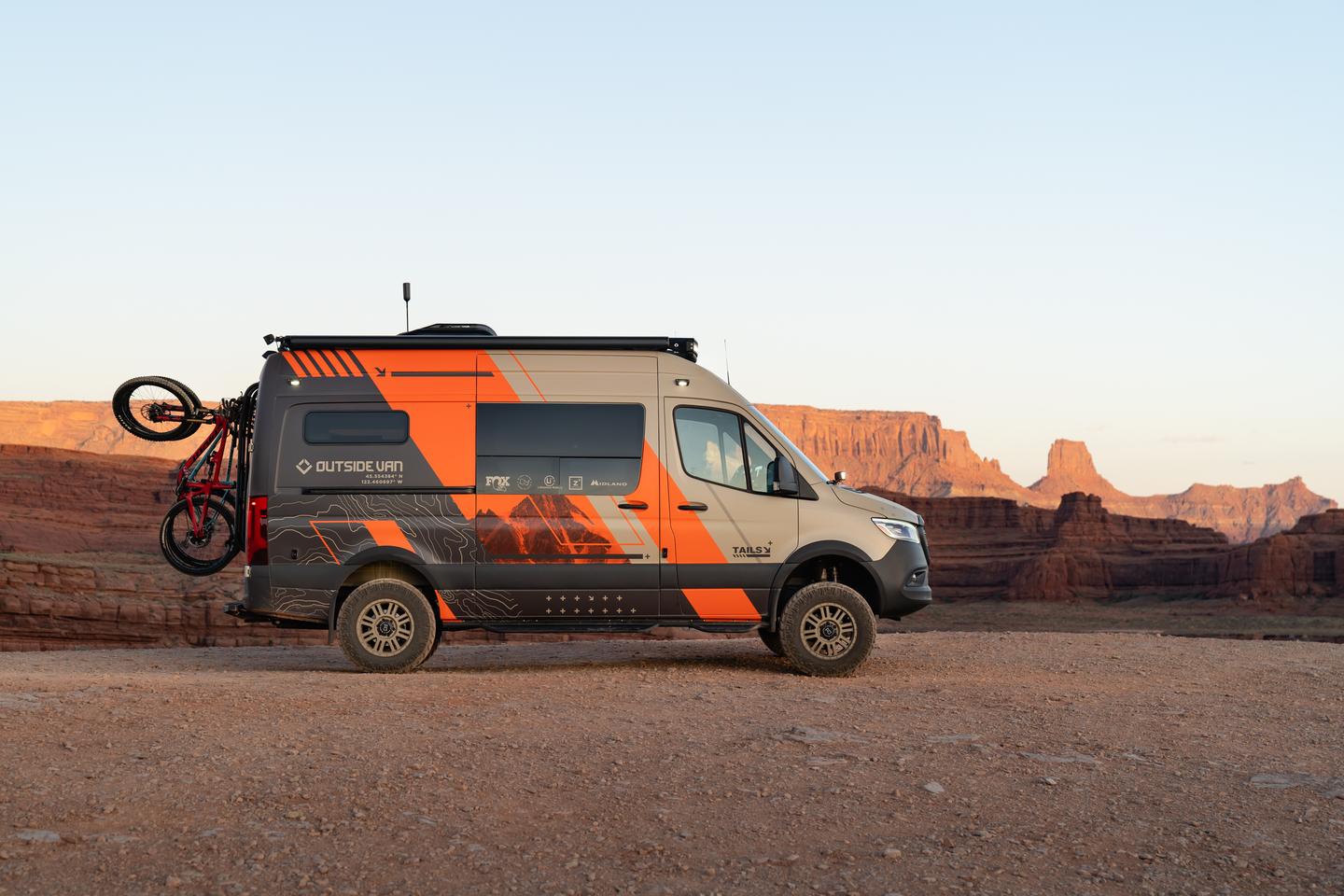 The Tails camper van comes built on a 144-in-wheelbase Mercedes Sprinter 4x4