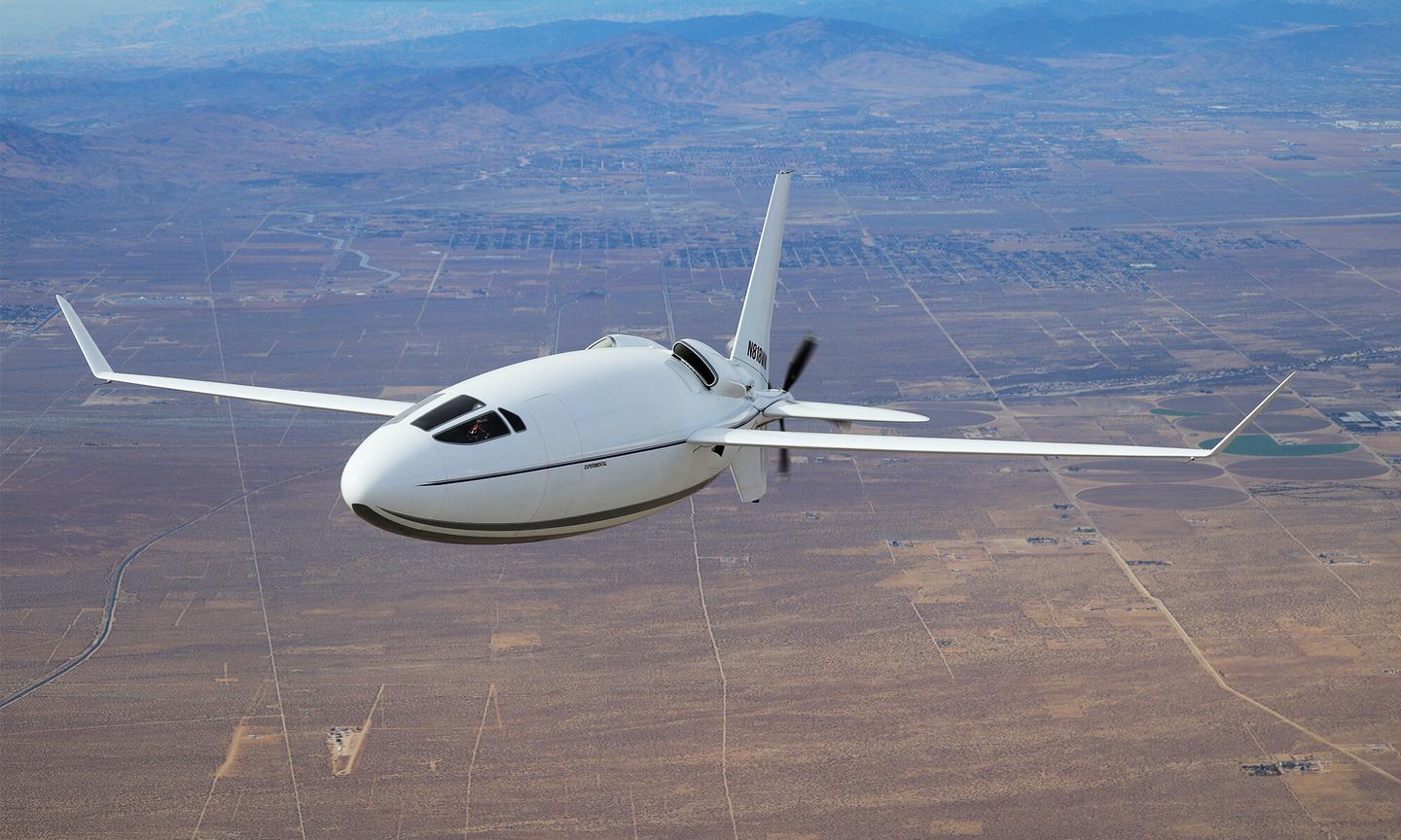 Otto Aviation's Celera 500L prototype in flight: the world's most efficient passenger aircraft design by a country mile