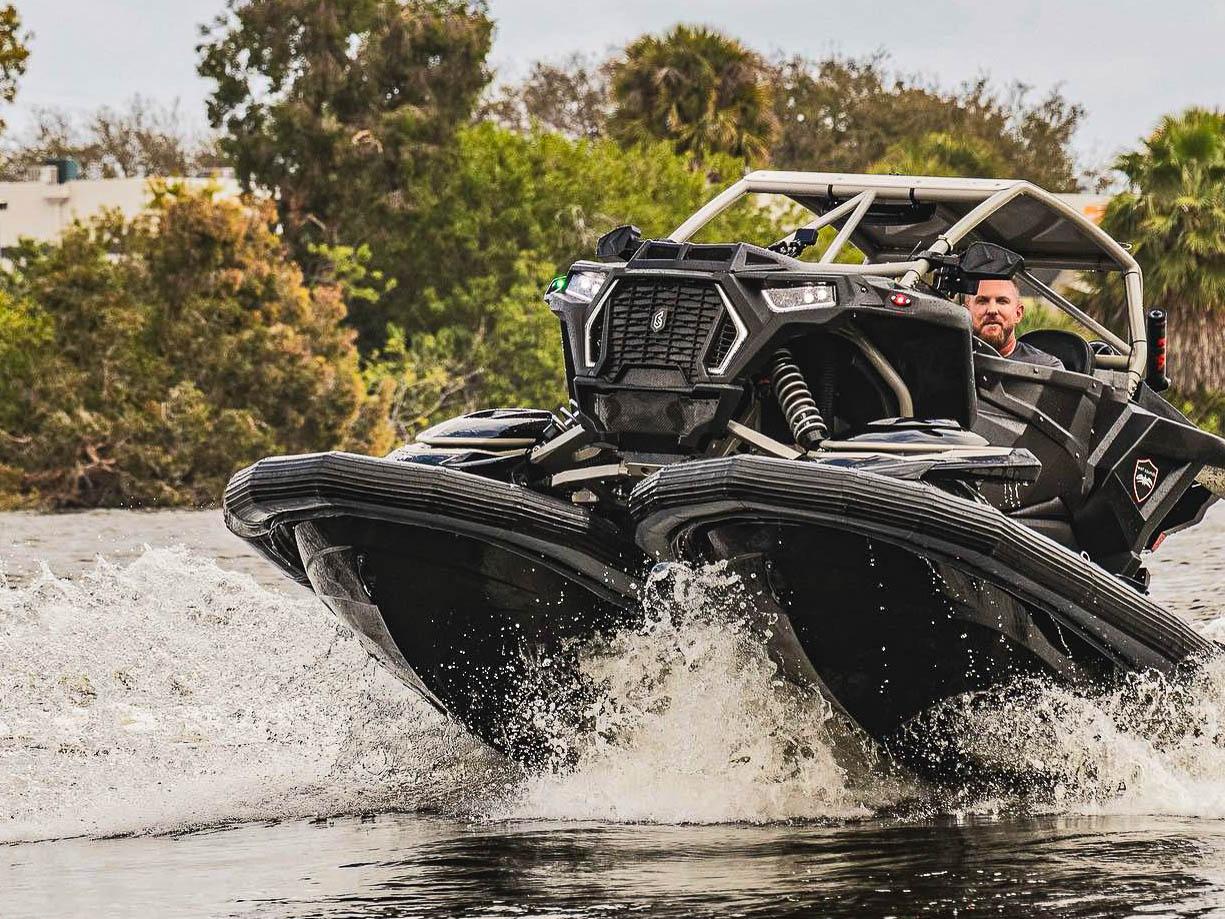 With 4-point suspension and top speeds "well over 80 mph," that seems like an appropriate face to be making