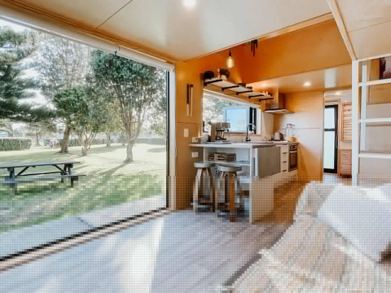 The Joy's large glazed doors really open up the home to the outside