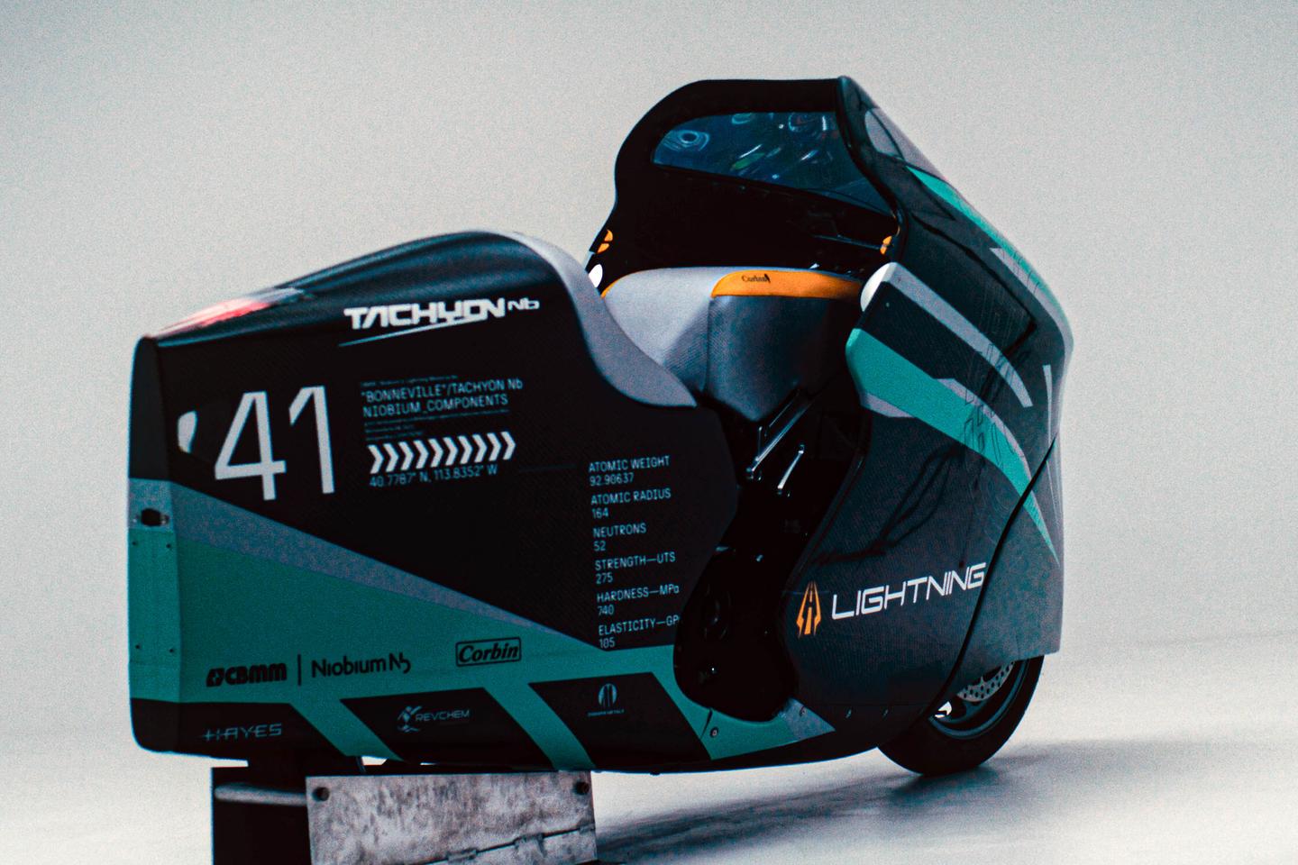 Corbin has supplied the seat, the streamlined fairing – and indeed the premises, as Lightning has moved in