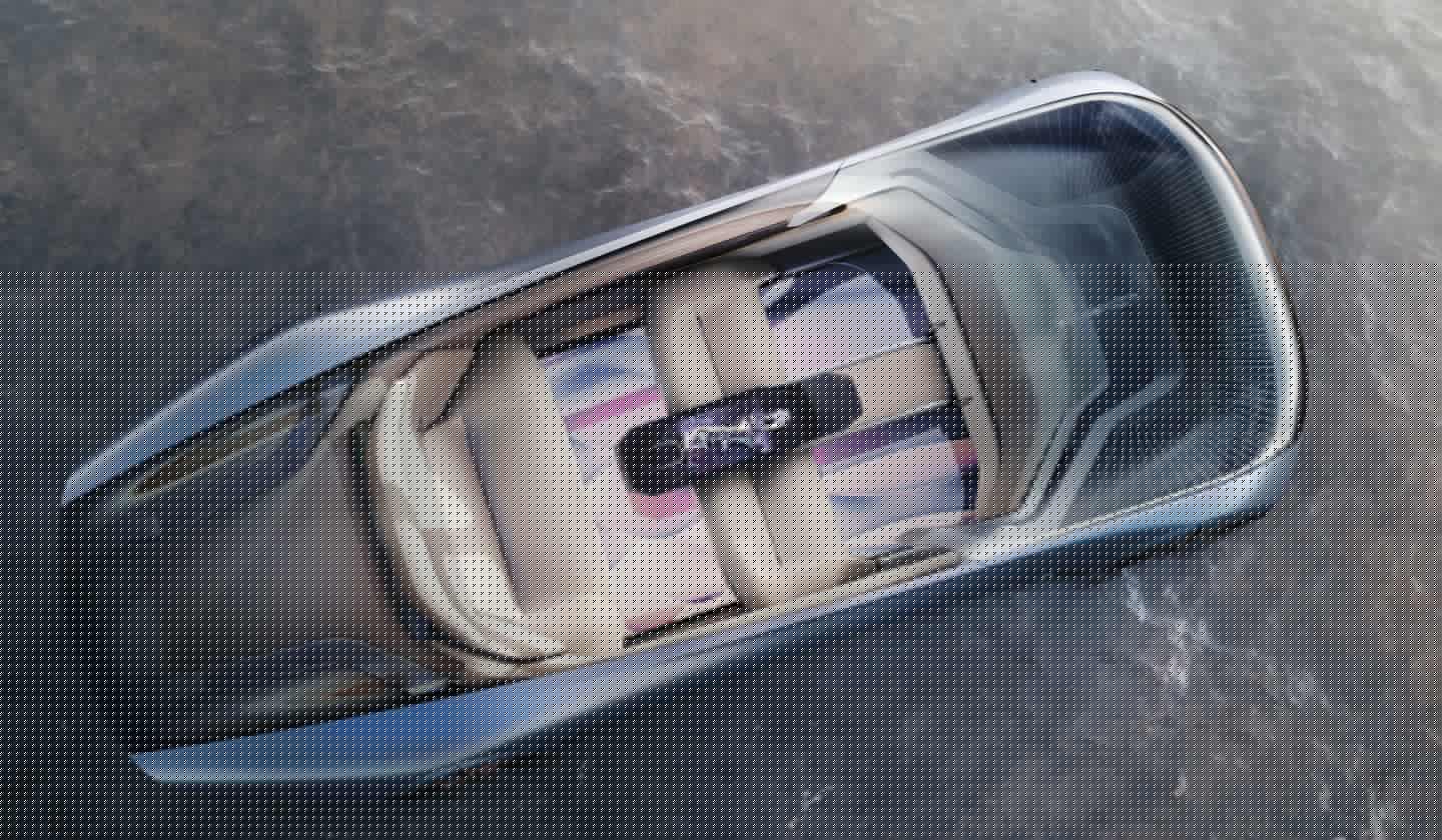 Bird's eye view of the L100 concept interior