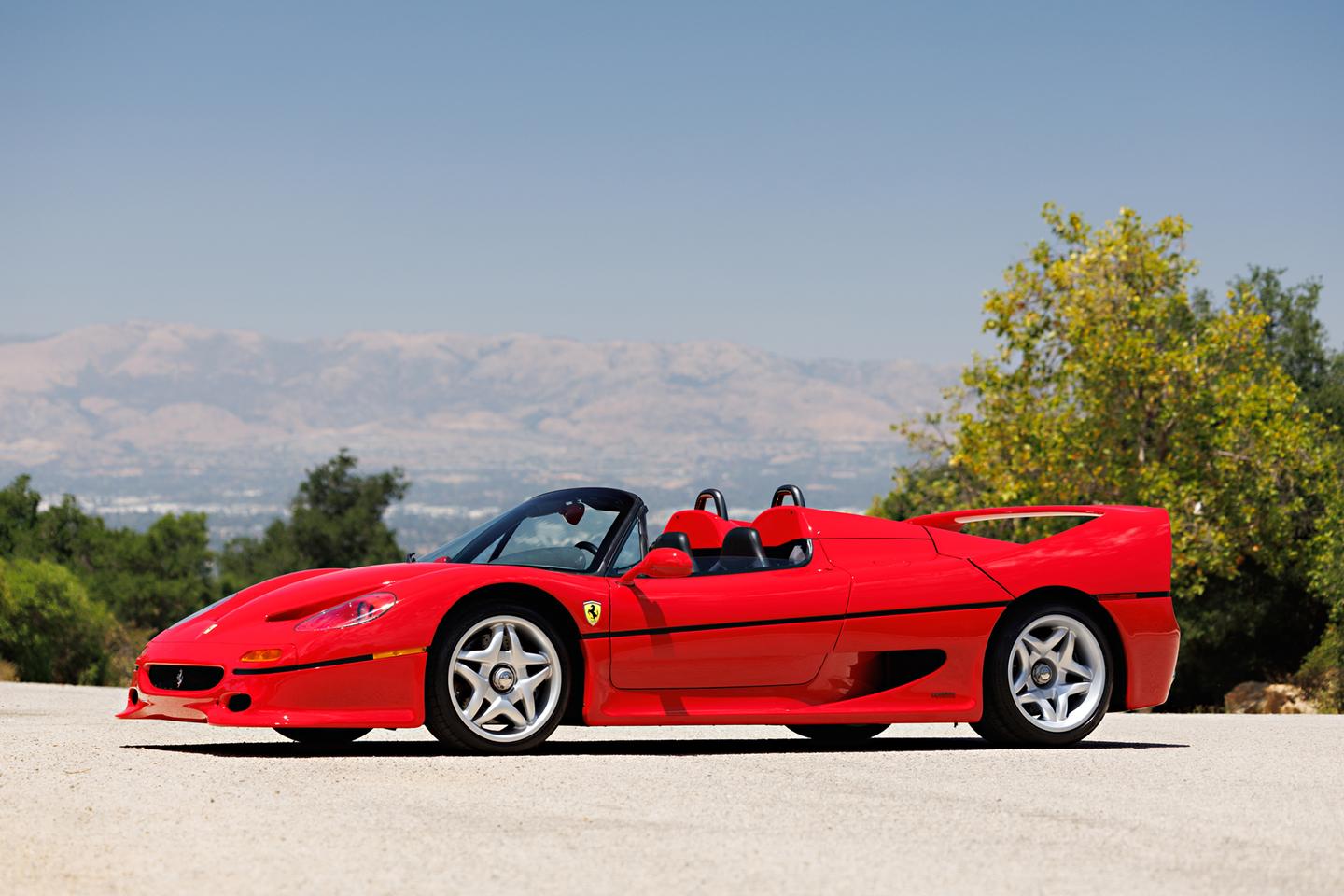 This 1995 Ferrari F50 will go to auction as Lot 50 at Gooding & Co. on Friday, 19 August 2022 with an estimate of between $4,500,000 and $5,500,000