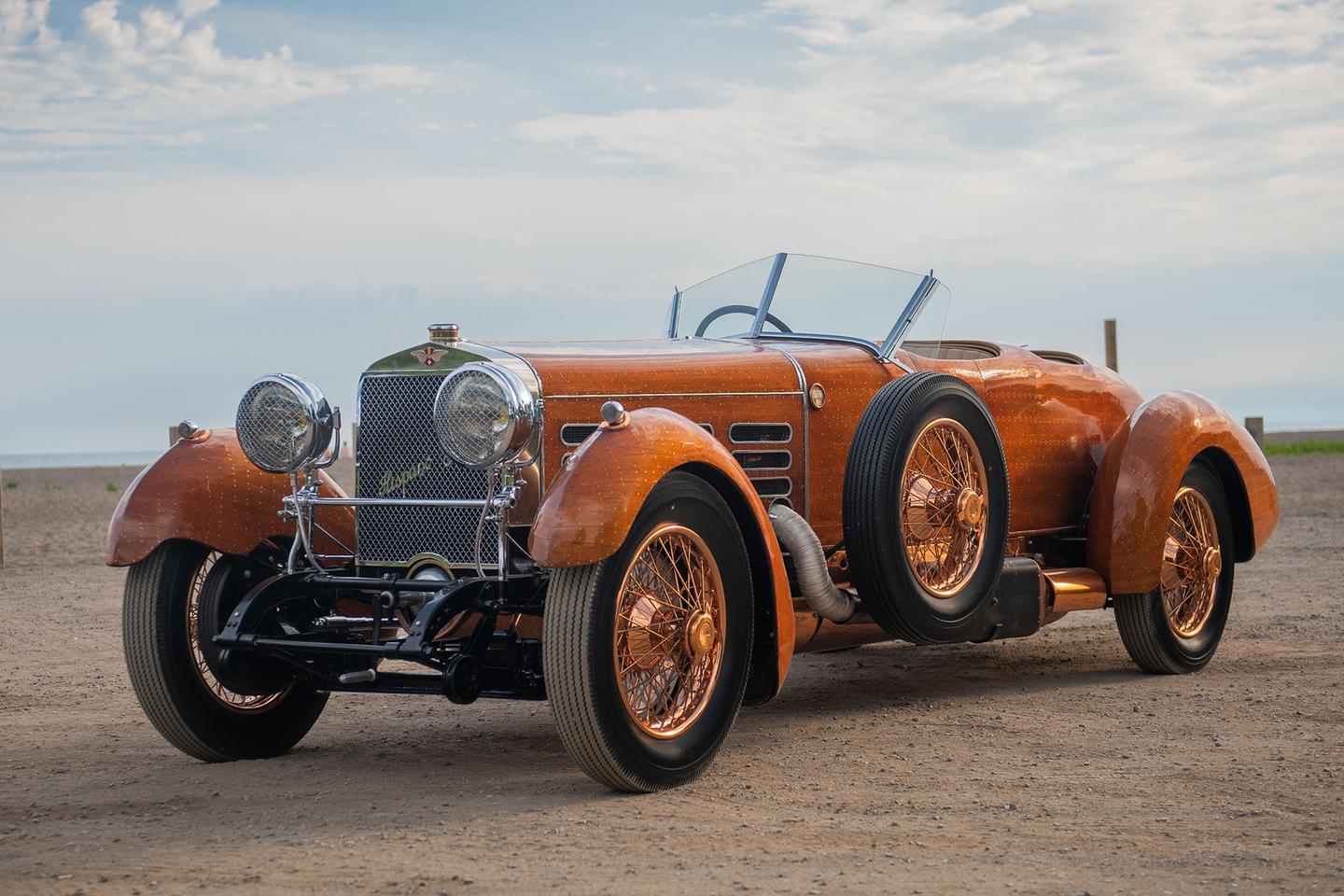 This 1924 Hispano-Suiza H6C "Tulipwood" Torpedo will go to auction as Lot 141 at RM Sotheby's on Thursday, 18 August 2022 with an estimate of between $8,000,000 and $12,000,000