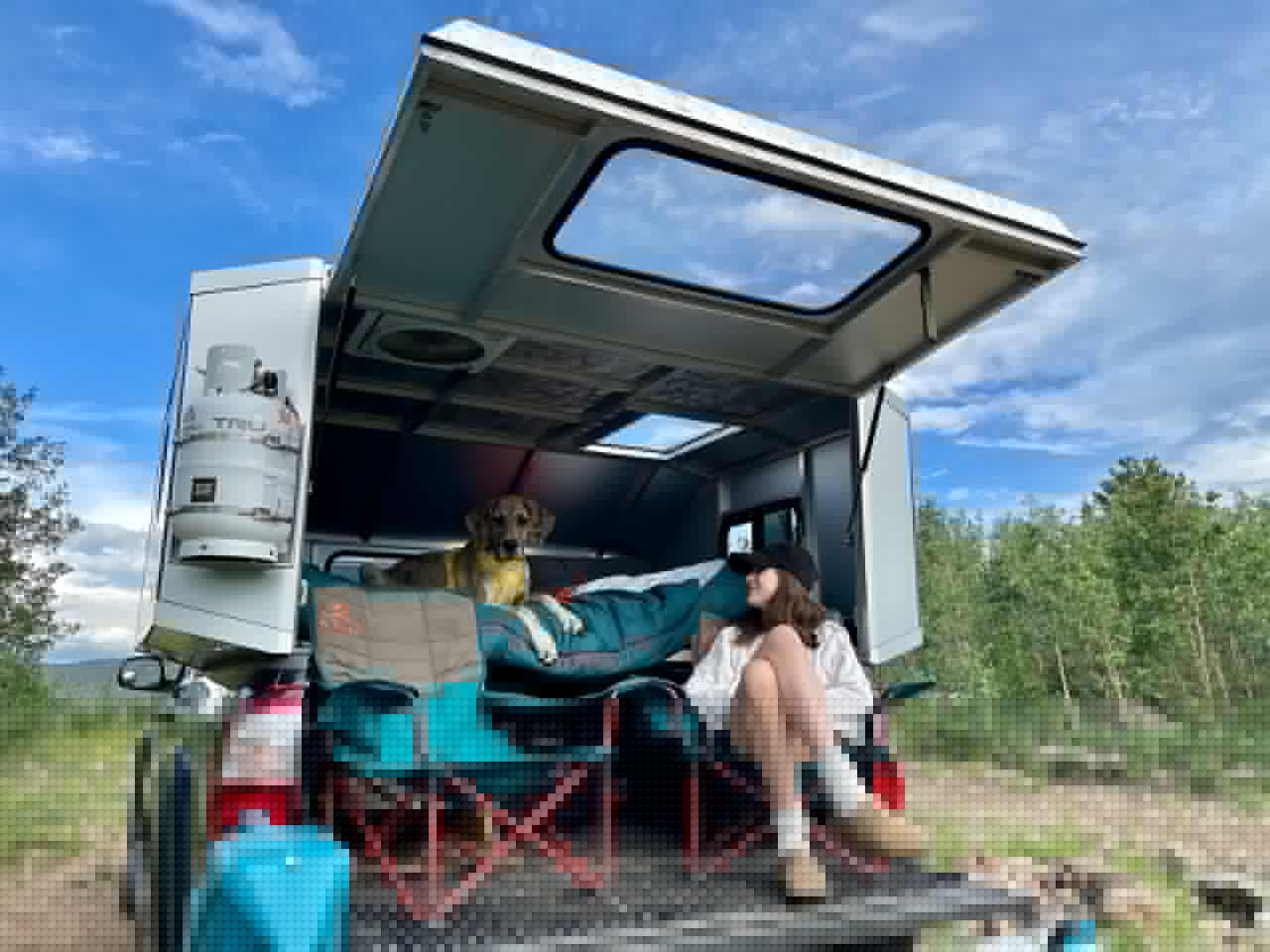 Relaxing at Moonlander base camp