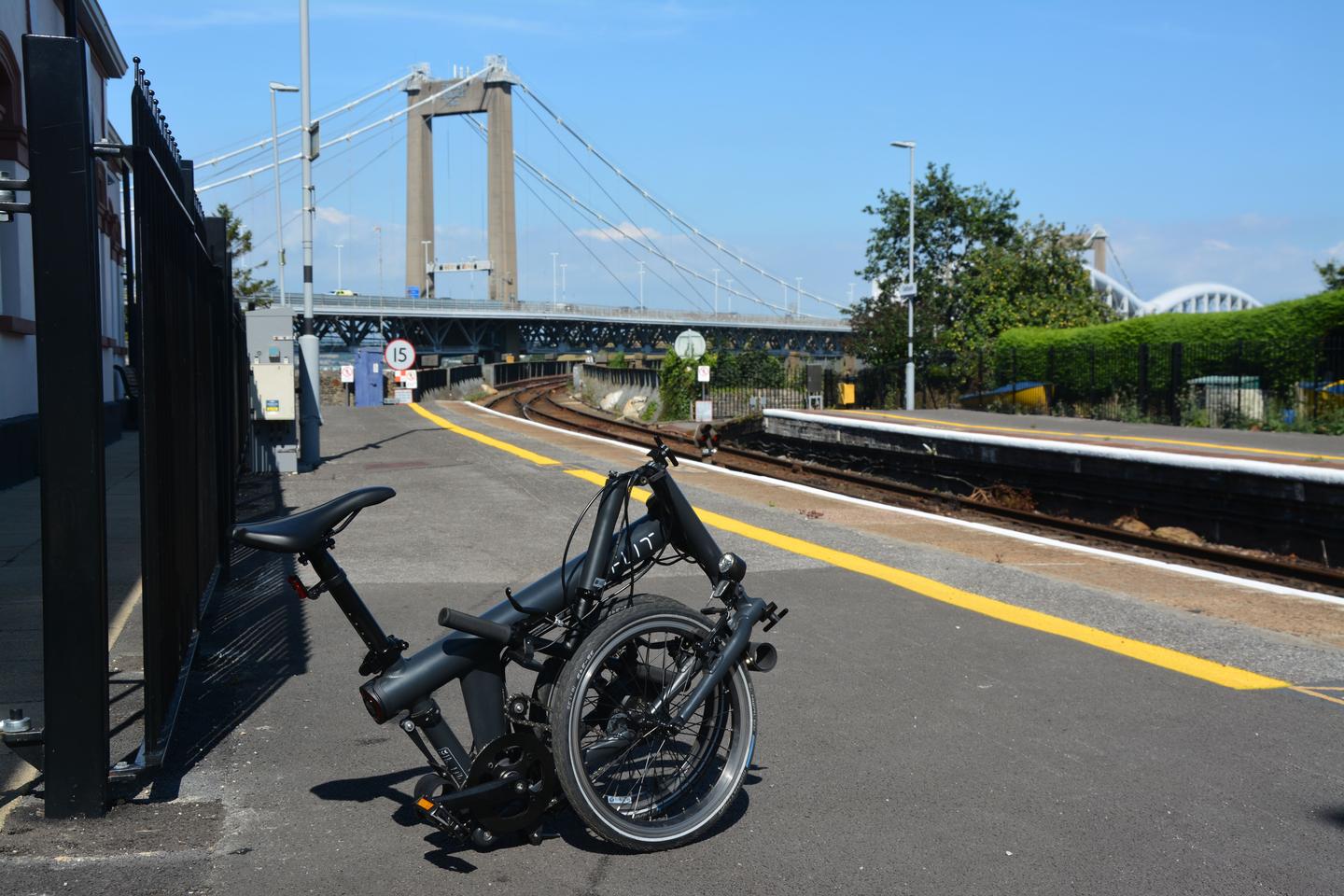 My fastest fold time was just 8 seconds, then I was ready to heft the Flit-16 into the train's passenger compartment