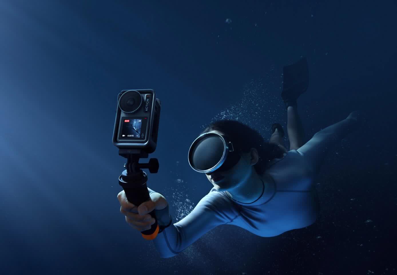 The DJI Osmo Action 3 is waterproof down to a depth of 16 m (52 ft) on its own, or 60 m (197 ft) with an optional case