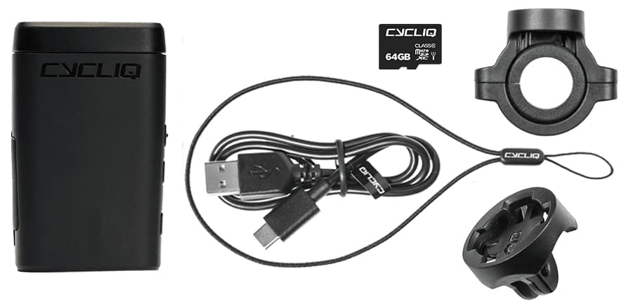 The complete Fly12 Sport package, which includes a quick-release handlebar mount