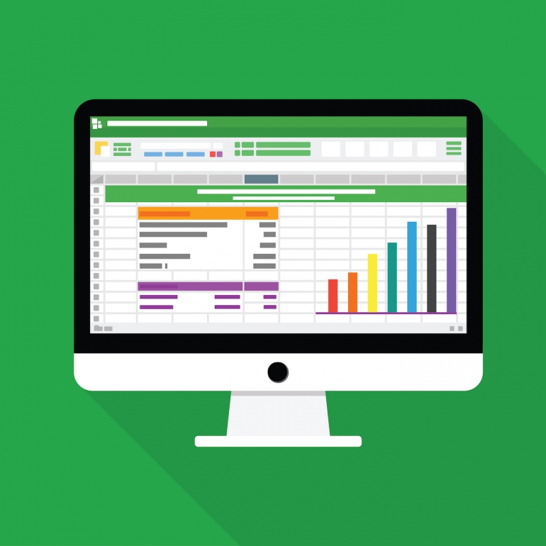 How to make the default area chart in Microsoft Excel more attractive