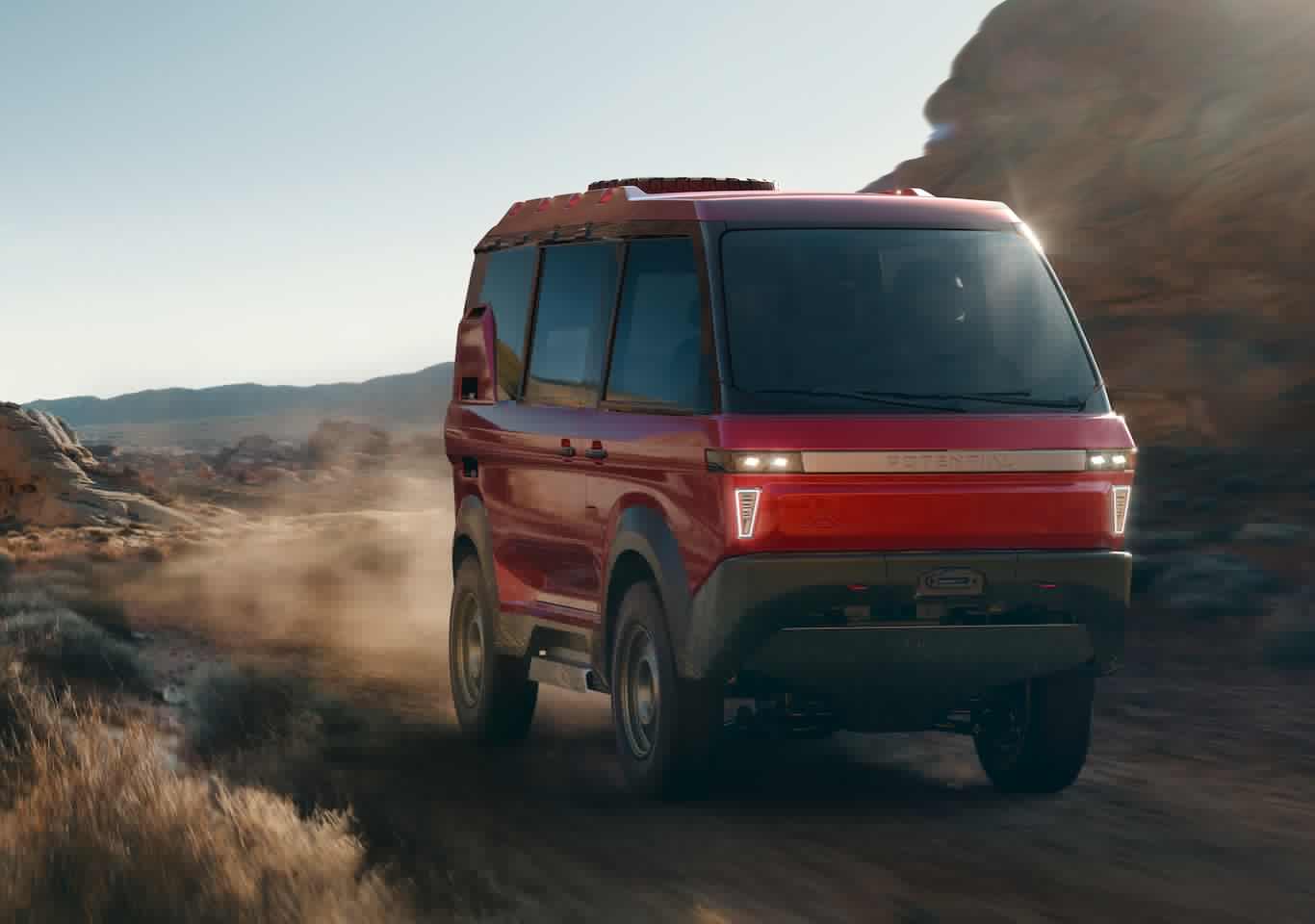 The Potential Motors Adventure 1 is built for UTV-style off-road fun and mini-camper van-like R&R