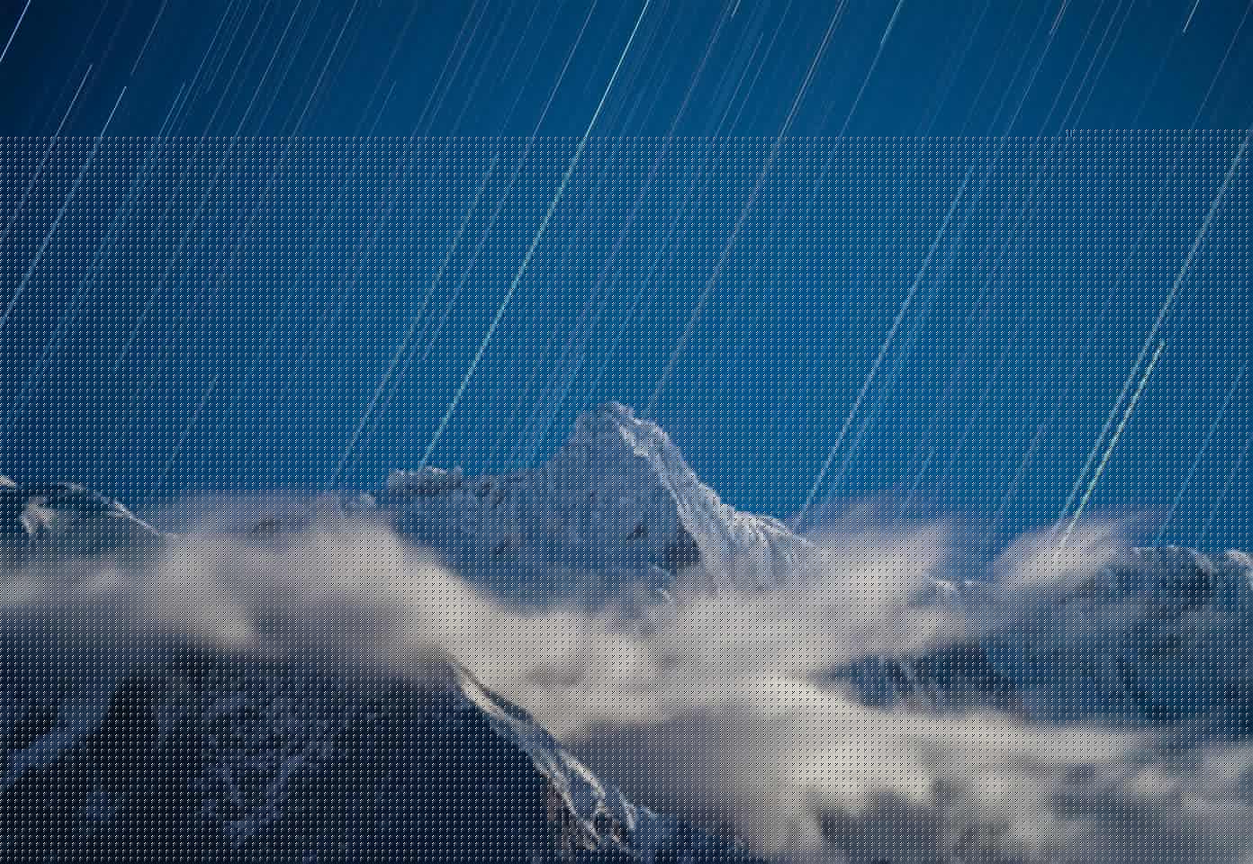 Winner - Skyscapes. Stabbing into the Stars. Nyingchi, Tibet, China.Sony ILCE-7R3 camera, Tamron 150–500mm lens, 150mm f/5.6, 75 x 30-second exposures