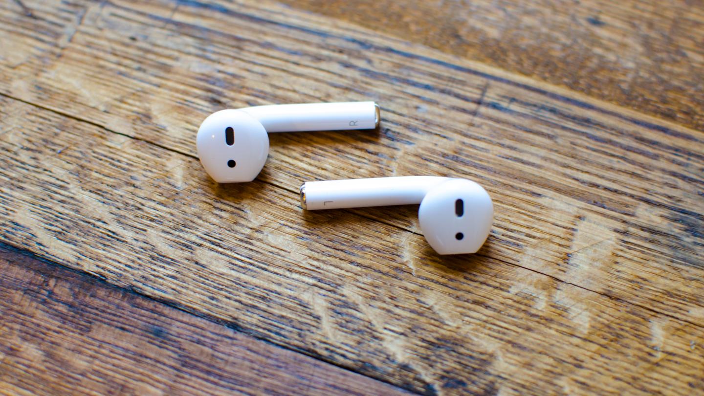 The inner sides of AirPods