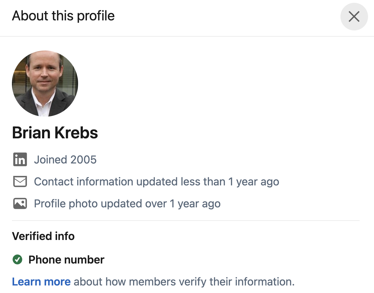 LinkedIn Adds Verified Emails, Profile Creation Dates