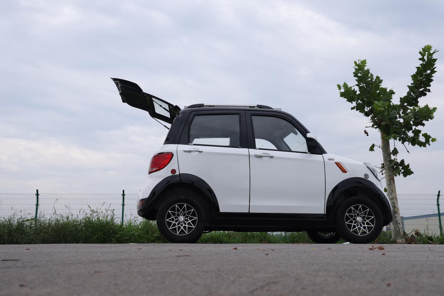Along with its solar panel, the Wink Mark 2 Solar sports four doors plus a rear hatch