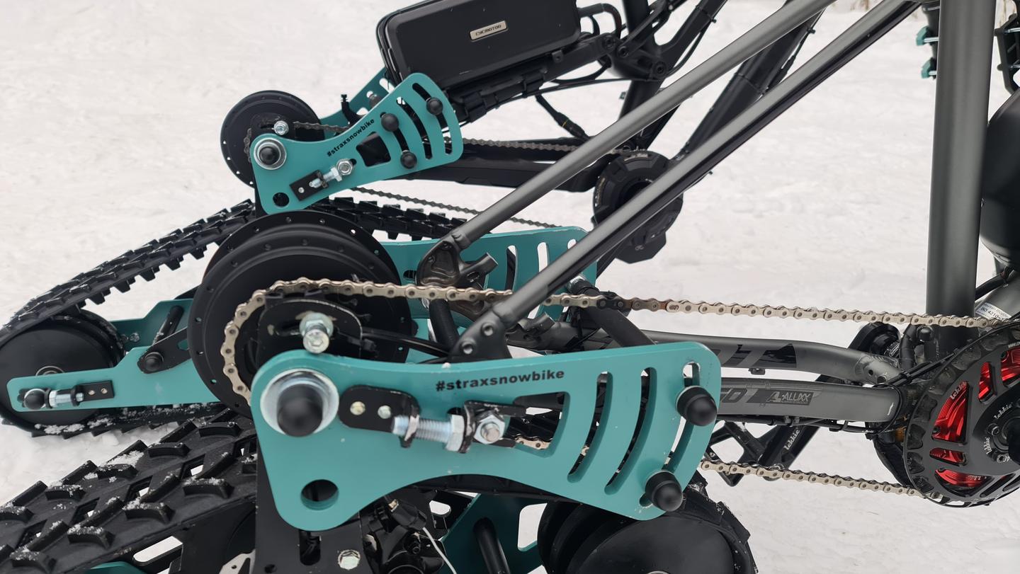 If S-Trax users want an electrically assisted ride, they'll need an electric mountain bike with a mid-mount motor