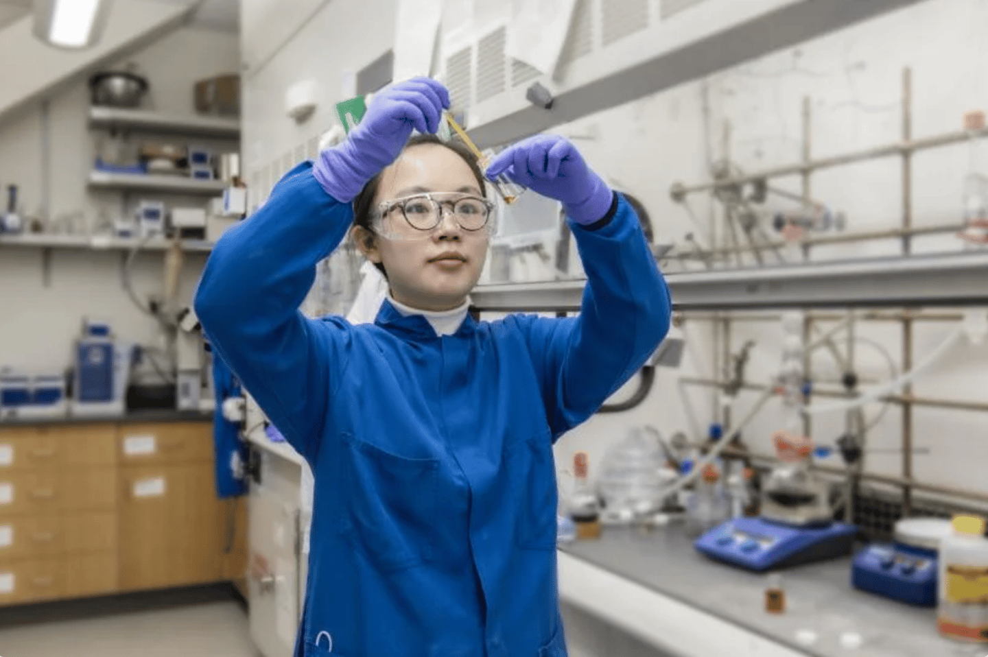 Rachel Huang, graduate student at Stanford University has co-developed a novel electrolyte for lithium batteries