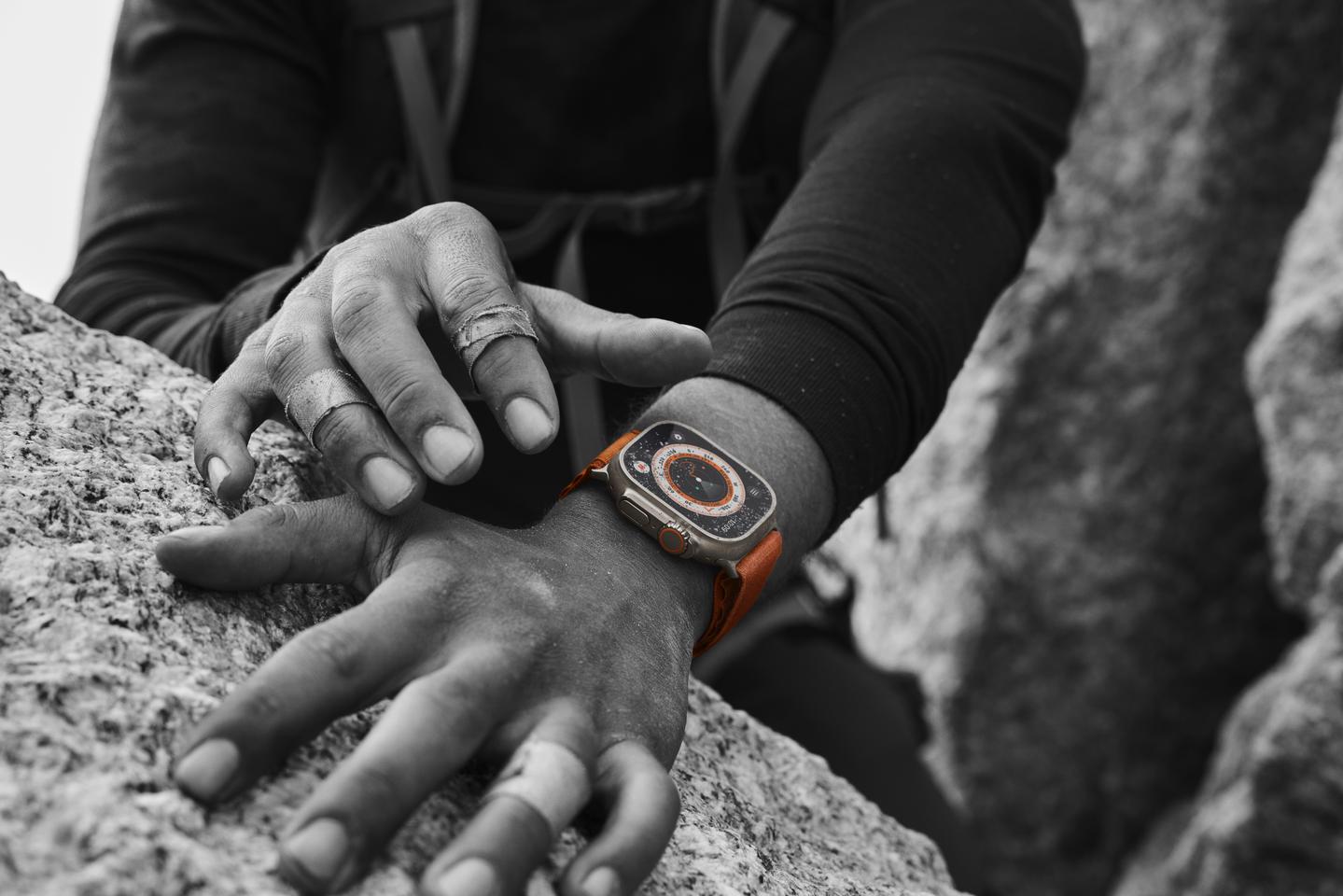 The rugged Watch Ultra features dual-frequency GPS and a 36-hour battery