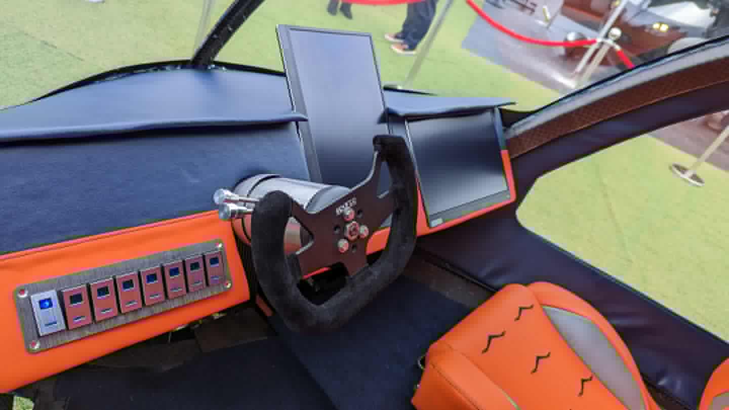 Though the controls look a bit sparse, the prototype is actually fully capable of both driving and flight