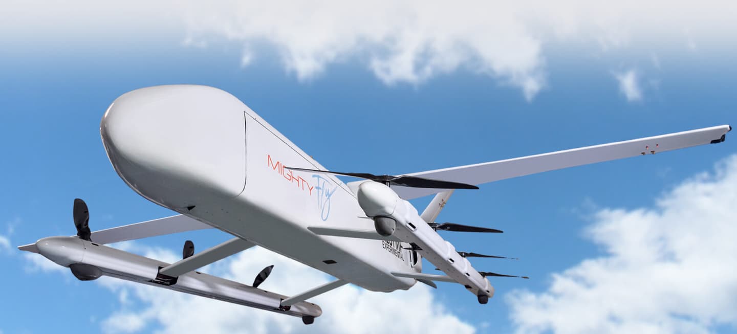 A simple lift & cruise airframe with a range-extending hybrid powertrain