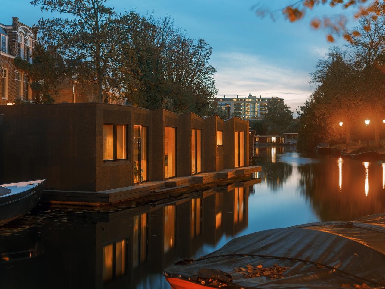 The Float is located on a canal in Leiden, the Netherlands