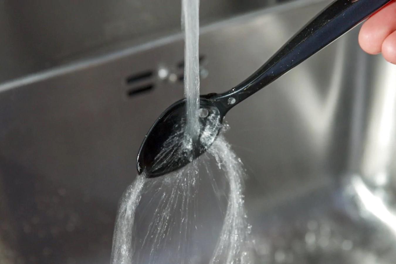 The SpoonTEK is hand-washable, but not dishwasher-safe