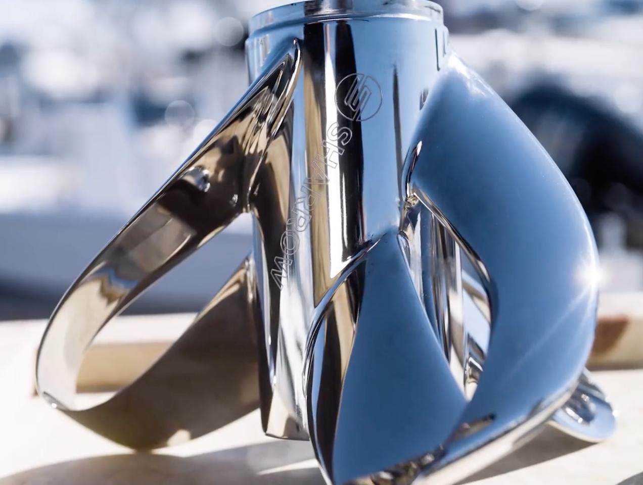 Sharrow's aftermarket toroidal propellers for a range of outboard motors: expensive, but the claimed benefits are extraordinary