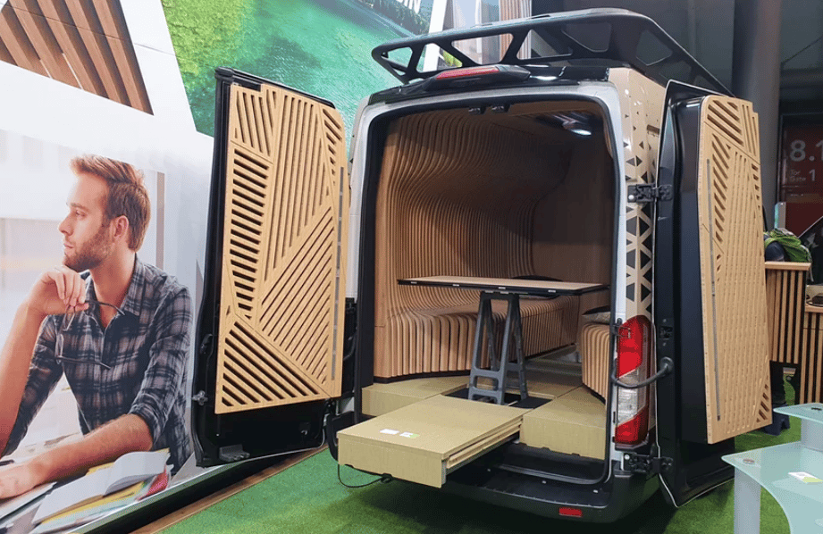 Alpine explores a new breed of work-n-leisure vehicle with the Cross Cabin Concept