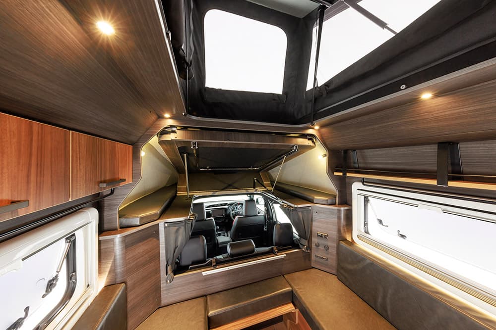 The BR75 includes a generous pass-through from cab to motorhome