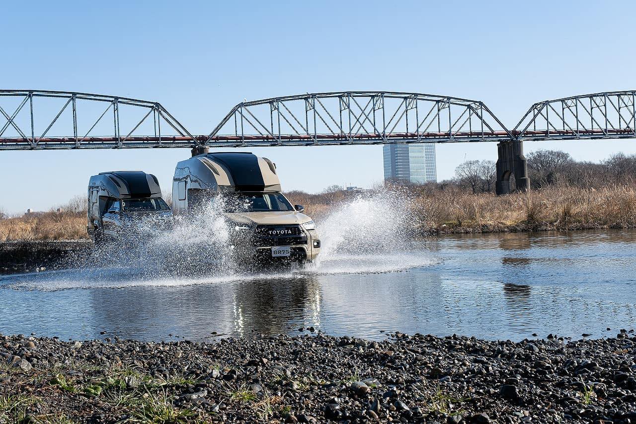 The BR75 relies on the Toyota Hilux's tried-and-true off-road capability to work as a go-anywhere