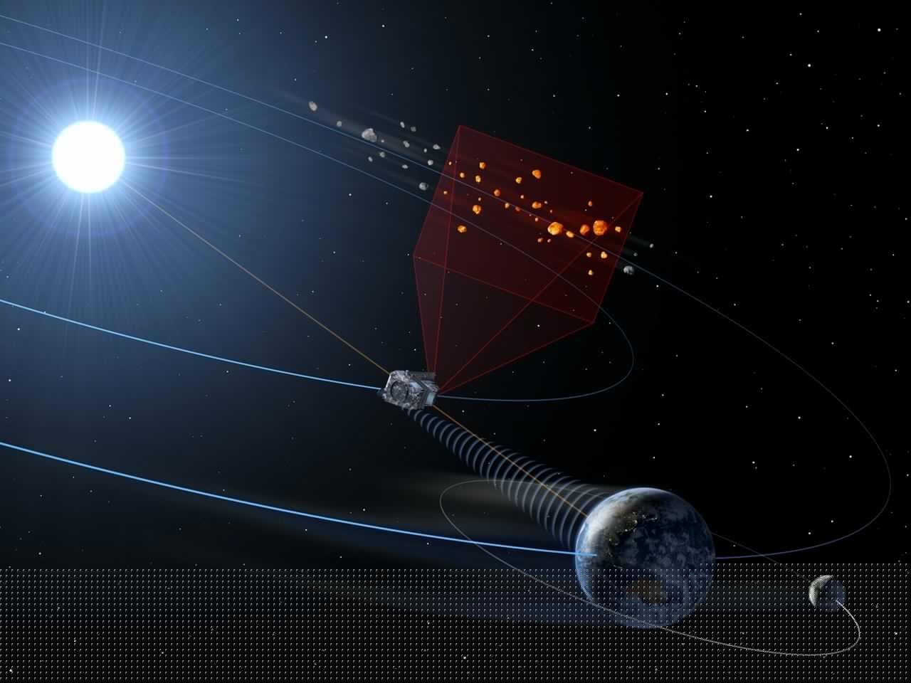 An artist's illustration of NEOMIR, a new mission that will give advance warning of asteroids that other missions can't currently see