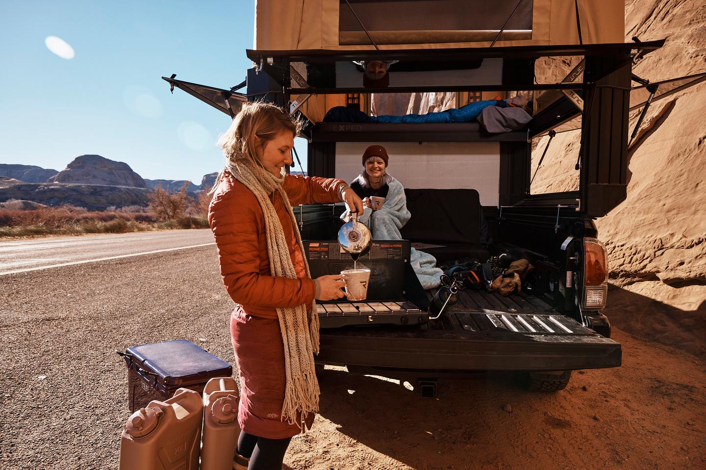 Tune doesn't offer any kitchen equipment, but the M1 is designed to leave plenty of room for loading gear