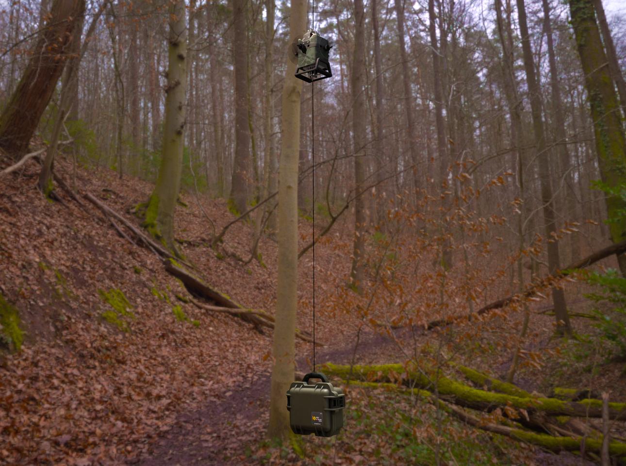 In this scenario, BMT Sparrow is used to deliver a load in amongst trees in a forest