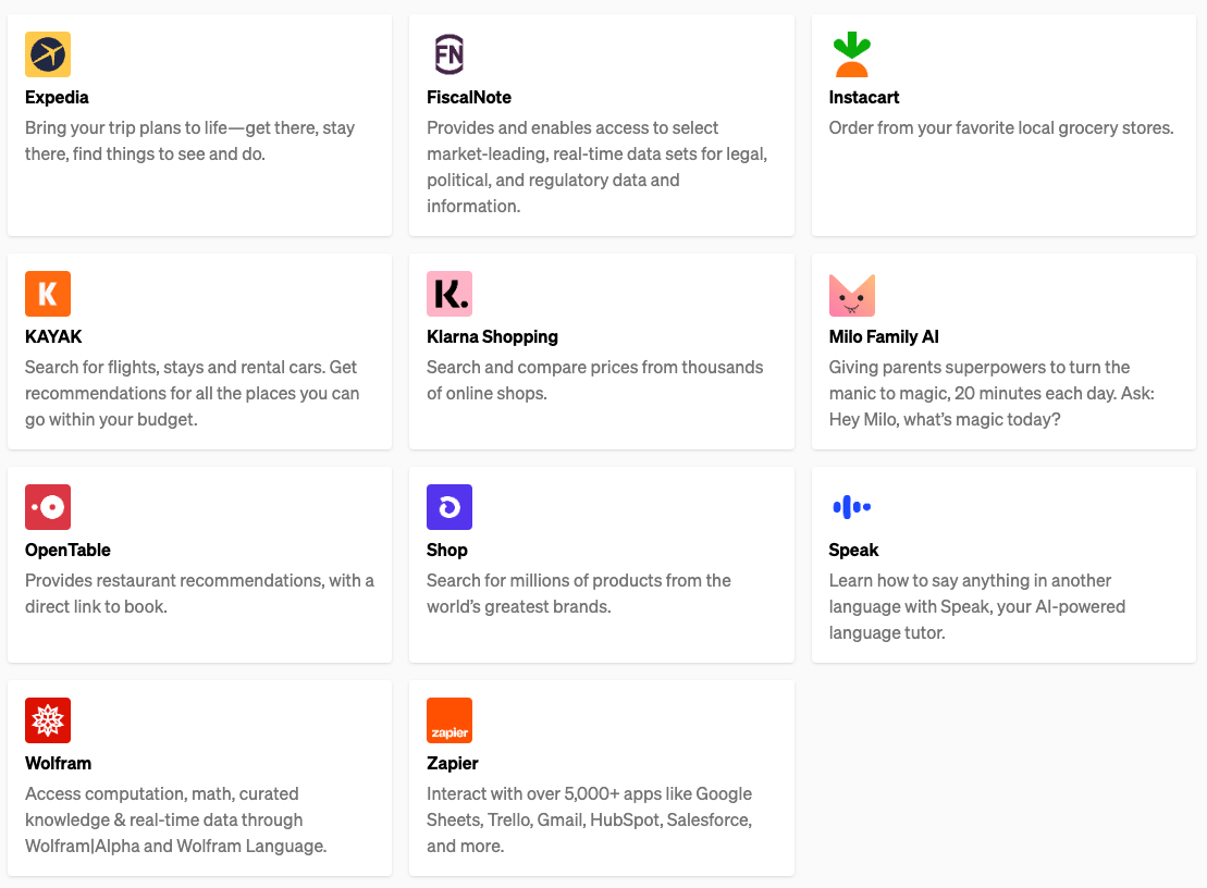 ChatGPT plugins are now launching for these apps