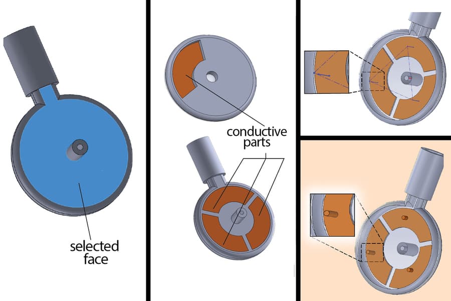 MechSense was used in a small wheel which measures the distance that it is rolled