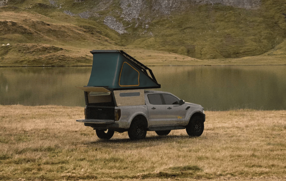 The DOT Alpaca is designed to be a light, minimalist vehicle camping solution