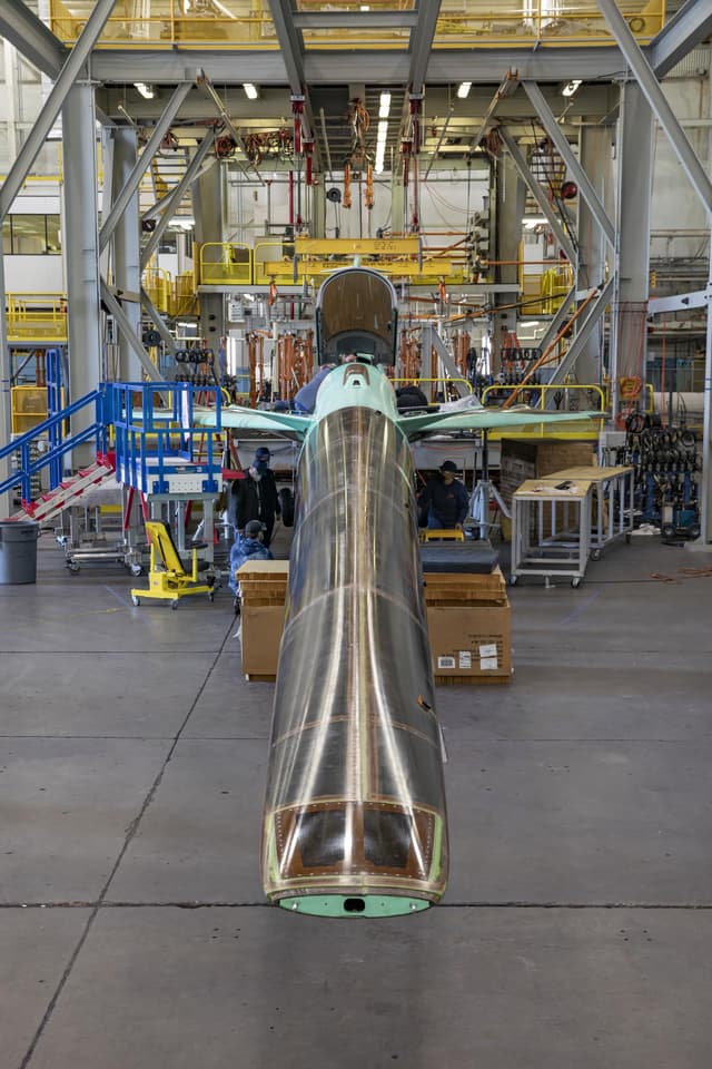 The x-59 nose-on