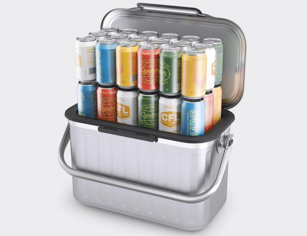 With its slim walls and efficient vacuum insulation, the Oyster doesn't need ice to keep those 36 beers cold – meaning more of what you want in a smaller, lighter cooler