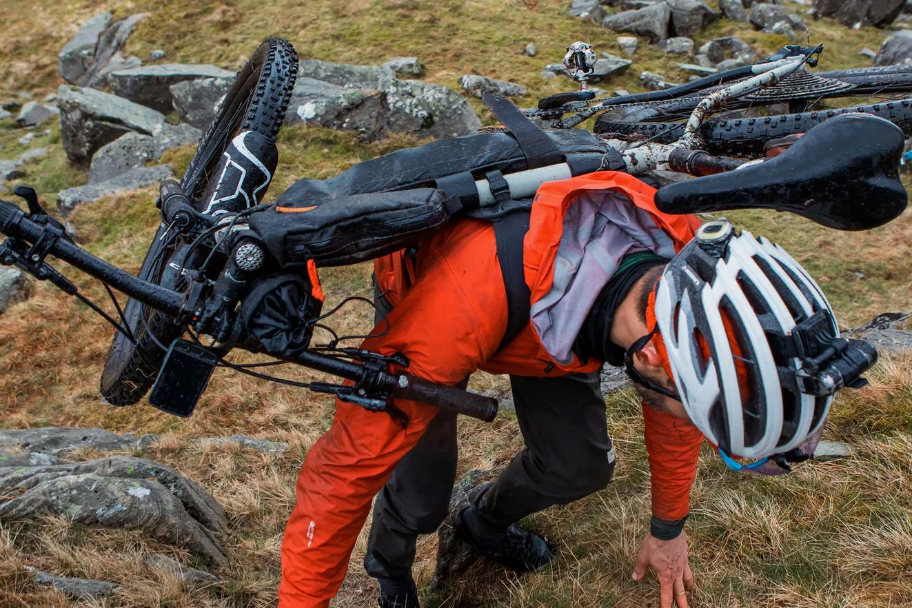 The Hike A Bike Harness reportedly works with most sizes and types of bikes
